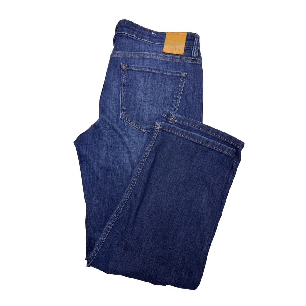 DU/ER Performance Denim Dark Wash Slim Straight Jeans 30x28 Mens Blue‎